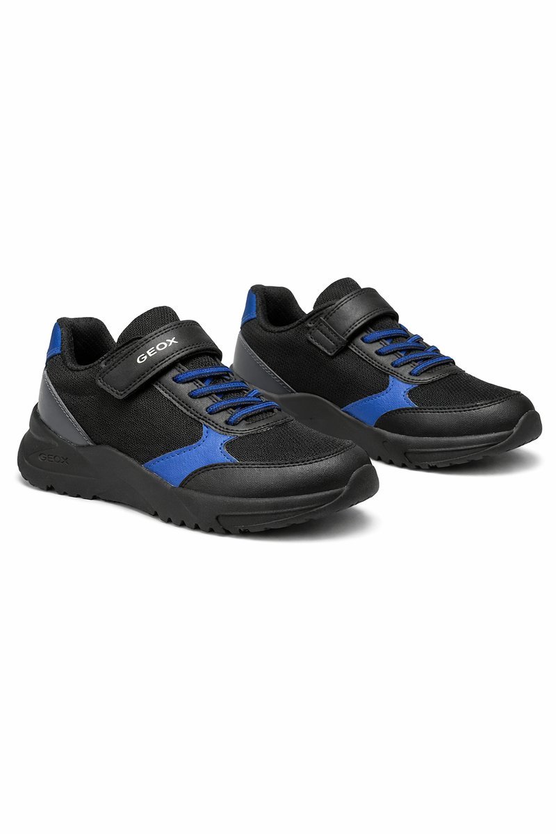 GEOX SPORTOWE BUTY DZIECIĘCE CZARNE Z NIEBIESKIMI DETALEM 29 1I3A