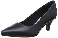 Czółenka - Clarks Linvale Jerica czółenka damskie, Niebieski Navy Leather, 42 EU - miniaturka - grafika 1