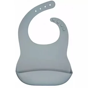 Myroys, Silikonowy Śliniaczek Z Kieszonką, Niebieski - Śliniaki i fartuszki - miniaturka - grafika 1