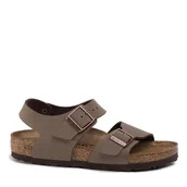 Buty dla chłopców - Sandały Birkenstock New York Kids Bs 0087783 D Brązowy - miniaturka - grafika 1