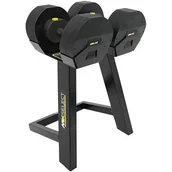 Stojaki na hantle i obciążenia - Zestaw hantli MX SELECT MX85 Dumbbell (2 x 38.6 kg) + Stojak - miniaturka - grafika 1