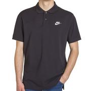 Koszulki sportowe męskie - Koszulka Nike Sportswear Polo CJ4456-010 - czarna - miniaturka - grafika 1