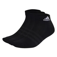 Skarpetki męskie - Skarpetki adidas Cushioned Sportswear Ankle Socks 3 Pairs Black XS - miniaturka - grafika 1