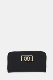 U.S. Polo Assn. portfel Jones damski kolor czarny BEUJ88678WVP - Portfele - miniaturka - grafika 1