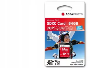 AgfaPhoto SDXC Card 64GB Class 10 / High Speed / MLC 10428 6 - Karty pamięci - miniaturka - grafika 1