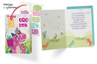 Kartki okolicznościowe i zaproszenia - Kukartka Karnet B6 DK-712 Urodziny smok (wymienne cyfry) - Kukartka - miniaturka - grafika 1