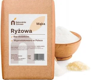MĄKA RYŻOWA do Wypieków i Chleba 1kg Naturalnie Zdrowe - Kasza - miniaturka - grafika 1
