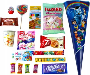 Tyta Xxl Róg Obfitości Dla Dzieci Rozpoczęcie Roku Pasowanie Kinder Haribo - Zestawy upominkowe - miniaturka - grafika 1