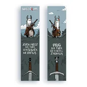 Zakładki do książek - Zakładka kartonowa - Dwa miecze - gadżet - miniaturka - grafika 1