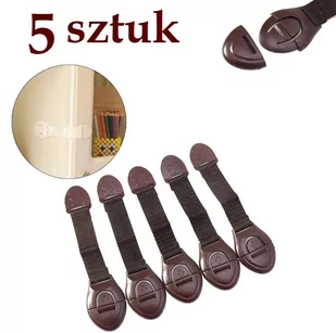 Zabezpieczenie Szafek, Blokada Do Szuflad Mebli Brąz 5 Szt - Zabezpieczenia dla dzieci - miniaturka - grafika 1