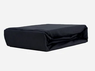 PRZEŚCIERADŁO Z GUMKĄ JERSEY VIP BOK 30CM BAWEŁNIANE CZARNE 100x200 - Prześcieradła - miniaturka - grafika 1