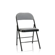 Krzesła - Krzesło składane TUDELA II Jasnoszary hjh OFFICE - miniaturka - grafika 1