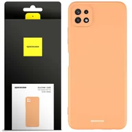 Etui i futerały do telefonów - Spacecase Etui Silicone Case Galaxy A22 5G orange - miniaturka - grafika 1