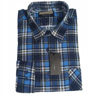 Koszule męskie - KOSZULA MĘSKA CASUAL 44/45 FLANELOWA 100% bawełna - miniaturka - grafika 1