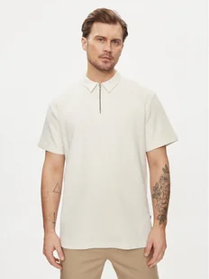 Wrangler Polo Rugby 112350413 Écru Relaxed Fit - Koszulki męskie - miniaturka - grafika 1