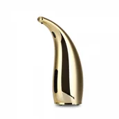 Mydelniczki i dozowniki mydła - Automatyczny bezdotykowy dozownik mydła w płynie z czujnikiem ruchu na podczerwień, złoty, 300 ml/11 uncji - miniaturka - grafika 1