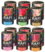 Mokra karma dla psów - Dolina Noteci Rafi MIX SMAKÓW 30x400g 6 SMAKÓW - miniaturka - grafika 1