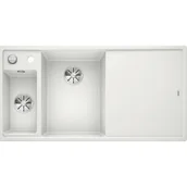 Zlewozmywaki - Blanco AXIA III 6 S Silgranit PuraDur Biały lewa korek auto. InFino deska szkło białe odsączarka stalowa 524657 - miniaturka - grafika 1