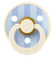 Smoczki uspokajające - BIBS STUDIO COLOUR IVORY/DUSTY BLUE Smoczek uspokajający kauczuk Hevea, roz M, FLOWPACK - miniaturka - grafika 1