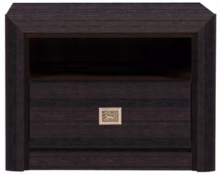 Szafka nocna czarna wenge stolik nocny 59 cm KOEN - Szafki nocne - miniaturka - grafika 1