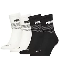 Skarpetki damskie - PUMA Krótkie skarpety unisex (4 sztuki), czarny/biały, 39-42 EU - miniaturka - grafika 1