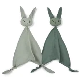 Chusty do noszenia dzieci - Nuuroo - 2 Przytulanki Z Bawełny Organicznej Ado Light Green/Warm Green - miniaturka - grafika 1