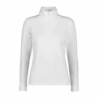 Bluzy narciarskie - CMP Bluza narciarska damska CMP biała 30L1086 - grafika 1