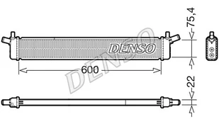 Chłodnica, układ chłodzenia silnika Denso DRM50136 - Układ chłodzenia - akcesoria - miniaturka - grafika 1