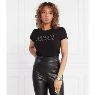 Koszulki i topy damskie - Armani Exchange T-shirt | Regular Fit - grafika 1