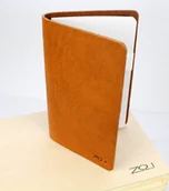 Notesy i bloczki - Notatnik W Skórzanej Oprawie Whiskey + Pudełko Drewniane Wymienne Wkłady Skóra Licowa Vintage Solidny Notes - miniaturka - grafika 1