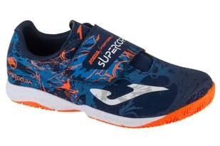Joma Super Copa Jr 2403 IN SCJW2403INV, dla chłopca, buty halowe - halówki, Granatowy - Piłka nożna - miniaturka - grafika 1