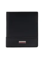 Portfele - Tommy Hilfiger Duży Portfel Męski Th Corp Trifold AM0AM13247 Czarny - miniaturka - grafika 1