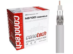 Conotech kabel RG6U CU NS 100 Tri Pulbox 300m KK6SAT100 - Kable - miniaturka - grafika 2