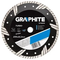 Tarcze do pił - Graphite tarcza tnąca Turbo 230x22mm 57H630 - miniaturka - grafika 1