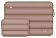 Torby na laptopy - Tech-Protect Puffy 15''-16'' brązowy 5906302375417 - miniaturka - grafika 1