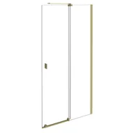 Kabiny prysznicowe - Kabina prysznicowa Besco Vayo 120x200 walk-in złoty połysk transparentne VYG-120-200C - miniaturka - grafika 1