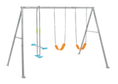Place zabaw - Huśtawka ogrodowa Trzy elementy szara  Intex 44123 - miniaturka - grafika 1