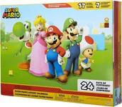 Ozdoby bożonarodzeniowe - Kalendarz Adwentowy SUPER MARIO - Plansza, 17 figurek, 7 akcesoriów - miniaturka - grafika 1