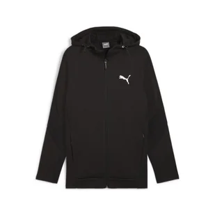 Męska rozpinana bluza z kapturem EVOSTRIPE PUMA Black - Kurtki męskie - miniaturka - grafika 1