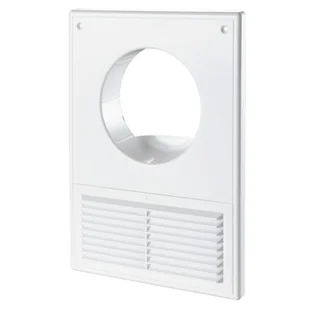 Vents Kratka wentylacyjna okrągła 250 x 180 mm biała - Kratki wentylacyjne - miniaturka - grafika 1