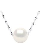 Naszyjniki - Pearline Srebrny naszyjnik z perłą - dł. 42 cm - miniaturka - grafika 1