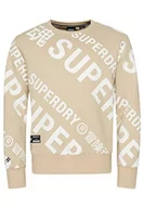 Bluzy męskie - Superdry Męska bluza z kapturem Y2010174A, 6 nn/Feather Grey, L - miniaturka - grafika 1