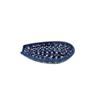 Świeczniki - Ceramiczna podstawka na łyżkę Ceramika Bolesławiec - miniaturka - grafika 1