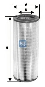 Filtr powietrza UFI Filtry 27.397.00 - Filtry powietrza - miniaturka - grafika 1