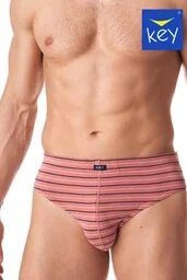 Slipy męskie biodrówki (2 pack) w paski z wewnętrzną gumą MPP 355 - Majtki męskie - miniaturka - grafika 1