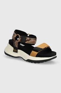 Pepe Jeans sandały PLS90654 damskie kolor czarny na platformie VENUS NATURE - Sandały damskie - miniaturka - grafika 1