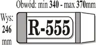 Pozostałe akcesoria dla plastyków - Okładka regulowana R-555 IKS - miniaturka - grafika 1