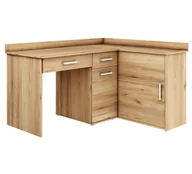 Biurka - Biurko narożne wolnostojące MICHAŁ III dąb złoty - miniaturka - grafika 1