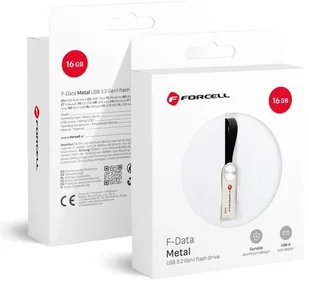 Pendrive 16GB USB 3.2 Gen 1 USB A Forcell F-Data Metal srebrny - Pendrive - miniaturka - grafika 1