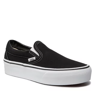 Trampki damskie - Vans Tenisówki Classic Slip-On P VN00018EBLK Czarny - grafika 1